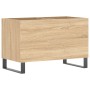 Mueble discos madera contrachapada roble Sonoma 74,5x38x48 cm de vidaXL, Almacenamiento para CD y DVD - Ref: Foro24-831735, P...