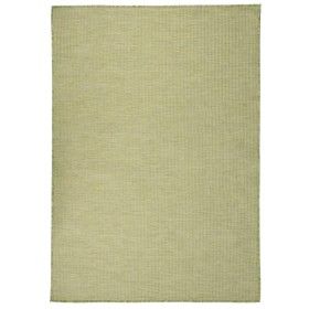 Alfombra de exterior de tejido plano verde 140x200 cm de vidaXL, Alfombras - Ref: Foro24-340810, Precio: 53,30 €, Descuento: %