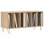 Mueble discos madera contrachapada roble Sonoma 100x38x48 cm de vidaXL, Almacenamiento para CD y DVD - Ref: Foro24-831751, Pr...