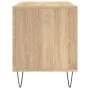 Mueble discos madera contrachapada roble Sonoma 100x38x48 cm de vidaXL, Almacenamiento para CD y DVD - Ref: Foro24-831751, Pr...