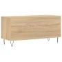 Mueble discos madera contrachapada roble Sonoma 100x38x48 cm de vidaXL, Almacenamiento para CD y DVD - Ref: Foro24-831751, Pr...