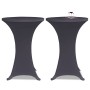 Funda elástica para mesa 2 unidades 80 cm gris antracita de vidaXL, Fundas - Ref: Foro24-131430, Precio: 26,27 €, Descuento: %