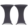 Funda elástica para mesa 2 unidades 80 cm gris antracita de vidaXL, Fundas - Ref: Foro24-131430, Precio: 26,27 €, Descuento: %