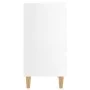 Mesita de noche patas madera 2 uds blanco brillo 40x35x69 cm de vidaXL, Mesitas de noche - Ref: Foro24-805900, Precio: 107,48...