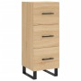 Aparador madera contrachapada color roble Sonoma 34,5x34x90 cm de vidaXL, Aparadores - Ref: Foro24-828631, Precio: 97,84 €, D...