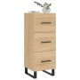 Aparador madera contrachapada color roble Sonoma 34,5x34x90 cm de vidaXL, Aparadores - Ref: Foro24-828631, Precio: 97,84 €, D...