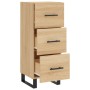 Aparador madera contrachapada color roble Sonoma 34,5x34x90 cm de vidaXL, Aparadores - Ref: Foro24-828631, Precio: 97,84 €, D...