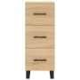 Aparador madera contrachapada color roble Sonoma 34,5x34x90 cm de vidaXL, Aparadores - Ref: Foro24-828631, Precio: 97,84 €, D...