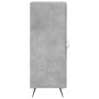 Aparador de madera contrachapada gris hormigón 34,5x34x90 cm de vidaXL, Aparadores - Ref: Foro24-828768, Precio: 57,62 €, Des...