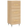 Aparador madera contrachapada color roble Sonoma 34,5x34x90 cm de vidaXL, Aparadores - Ref: Foro24-828583, Precio: 68,11 €, D...