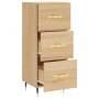 Aparador madera contrachapada color roble Sonoma 34,5x34x90 cm de vidaXL, Aparadores - Ref: Foro24-828583, Precio: 68,11 €, D...