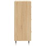 Aparador madera contrachapada color roble Sonoma 34,5x34x90 cm de vidaXL, Aparadores - Ref: Foro24-828583, Precio: 68,11 €, D...