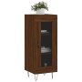 Aparador madera de ingeniería marrón roble 34,5x34x90 cm de vidaXL, Aparadores - Ref: Foro24-828795, Precio: 58,02 €, Descuen...