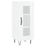 Aparador de madera contrachapada blanco brillante 34,5x34x90 cm de vidaXL, Aparadores - Ref: Foro24-828790, Precio: 60,78 €, ...