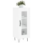 Aparador de madera contrachapada blanco brillante 34,5x34x90 cm de vidaXL, Aparadores - Ref: Foro24-828790, Precio: 60,78 €, ...