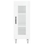 Aparador de madera contrachapada blanco brillante 34,5x34x90 cm de vidaXL, Aparadores - Ref: Foro24-828790, Precio: 60,78 €, ...