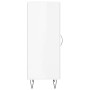 Aparador de madera contrachapada blanco brillante 34,5x34x90 cm de vidaXL, Aparadores - Ref: Foro24-828790, Precio: 60,78 €, ...