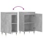 Aparadores 2 uds madera de ingeniería gris hormigón 40x35x70 cm de vidaXL, Aparadores - Ref: Foro24-831045, Precio: 62,04 €, ...