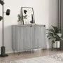 Aparadores 2 uds madera de ingeniería gris Sonoma 40x35x70 cm de vidaXL, Aparadores - Ref: Foro24-831065, Precio: 62,36 €, De...