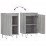 Aparadores 2 uds madera de ingeniería gris Sonoma 40x35x70 cm de vidaXL, Aparadores - Ref: Foro24-831065, Precio: 62,91 €, De...