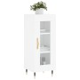 Aparador de madera contrachapada blanco brillante 34,5x34x90 cm de vidaXL, Aparadores - Ref: Foro24-828774, Precio: 61,93 €, ...