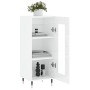 Aparador de madera contrachapada blanco brillante 34,5x34x90 cm de vidaXL, Aparadores - Ref: Foro24-828774, Precio: 61,93 €, ...