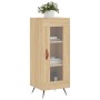 Aparador madera contrachapada color roble Sonoma 34,5x34x90 cm de vidaXL, Aparadores - Ref: Foro24-828767, Precio: 57,43 €, D...