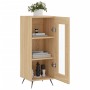 Aparador madera contrachapada color roble Sonoma 34,5x34x90 cm de vidaXL, Aparadores - Ref: Foro24-828767, Precio: 57,43 €, D...
