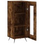 Aparador madera de ingeniería roble ahumado 34,5x34x90 cm de vidaXL, Aparadores - Ref: Foro24-828769, Precio: 57,62 €, Descue...