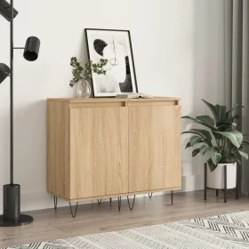 Aparadores 2 uds madera de ingeniería roble Sonoma 40x35x70 cm de vidaXL, Aparadores - Ref: Foro24-831059, Precio: 87,60 €, D...