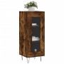 Aparador madera de ingeniería roble ahumado 34,5x34x90 cm de vidaXL, Aparadores - Ref: Foro24-828793, Precio: 56,40 €, Descue...