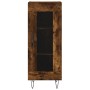 Aparador madera de ingeniería roble ahumado 34,5x34x90 cm de vidaXL, Aparadores - Ref: Foro24-828793, Precio: 56,40 €, Descue...