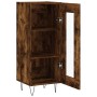 Aparador madera de ingeniería roble ahumado 34,5x34x90 cm de vidaXL, Aparadores - Ref: Foro24-828793, Precio: 56,40 €, Descue...