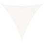Toldo de vela triangular HDPE 3,6x3,6x3,6 m blanco en Sombrillas | Comprar online en Foru.es