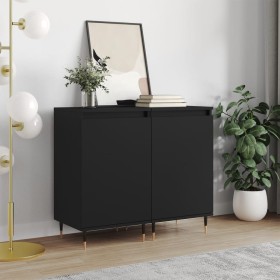 Aparadores 2 uds madera de ingeniería negro 40x35x70 cm de vidaXL, Aparadores - Ref: Foro24-831039, Precio: 71,43 €, Descuent...