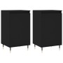 Aparadores 2 uds madera de ingeniería negro 40x35x70 cm de vidaXL, Aparadores - Ref: Foro24-831039, Precio: 71,43 €, Descuent...