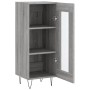 Aparador madera de ingeniería gris Sonoma 34,5x34x90 cm de vidaXL, Aparadores - Ref: Foro24-828794, Precio: 57,32 €, Descuent...