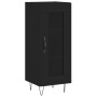 Aparador de madera contrachapada negro 34,5x34x90 cm de vidaXL, Aparadores - Ref: Foro24-828789, Precio: 57,49 €, Descuento: %