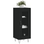 Aparador de madera contrachapada negro 34,5x34x90 cm de vidaXL, Aparadores - Ref: Foro24-828789, Precio: 57,49 €, Descuento: %