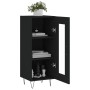 Aparador de madera contrachapada negro 34,5x34x90 cm de vidaXL, Aparadores - Ref: Foro24-828789, Precio: 57,49 €, Descuento: %