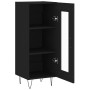 Aparador de madera contrachapada negro 34,5x34x90 cm de vidaXL, Aparadores - Ref: Foro24-828789, Precio: 57,49 €, Descuento: %