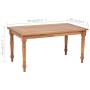 Mesa de centro Batavia de madera de teca 90x50x45 cm en Mesas de centro | Comprar online en Foru.es