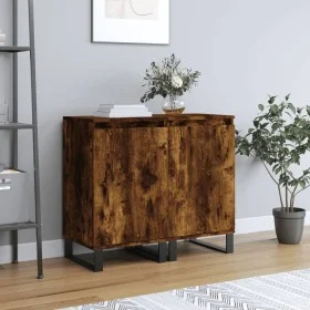 Aparadores 2 uds madera de ingeniería roble ahumado 40x35x70 cm de vidaXL, Aparadores - Ref: Foro24-831079, Precio: 96,99 €, ...