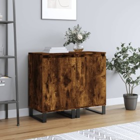 Aparadores 2 uds madera de ingeniería roble ahumado 40x35x70 cm de vidaXL, Aparadores - Ref: Foro24-831079, Precio: 98,19 €, ...