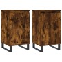 Aparadores 2 uds madera de ingeniería roble ahumado 40x35x70 cm de vidaXL, Aparadores - Ref: Foro24-831079, Precio: 98,19 €, ...