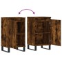 Aparadores 2 uds madera de ingeniería roble ahumado 40x35x70 cm de vidaXL, Aparadores - Ref: Foro24-831079, Precio: 98,19 €, ...