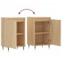 Aparadores 2 uds madera de ingeniería roble Sonoma 40x35x70 cm de vidaXL, Aparadores - Ref: Foro24-831043, Precio: 77,96 €, D...