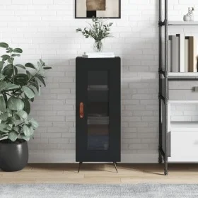 Aparador de madera contrachapada negro 34,5x34x90 cm de vidaXL, Aparadores - Ref: Foro24-828765, Precio: 58,72 €, Descuento: %