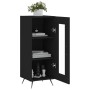 Aparador de madera contrachapada negro 34,5x34x90 cm de vidaXL, Aparadores - Ref: Foro24-828765, Precio: 59,45 €, Descuento: %