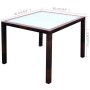 Set comedor de jardín 5 piezas y cojines ratán sintético marrón en Conjuntos de jardín | Comprar online en Foru.es